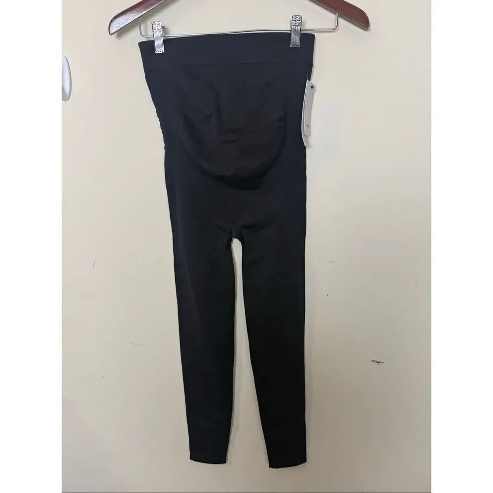 BLANQI Everyday Maternity Belly Support Leggings Deepest Black Size Medium NWT S